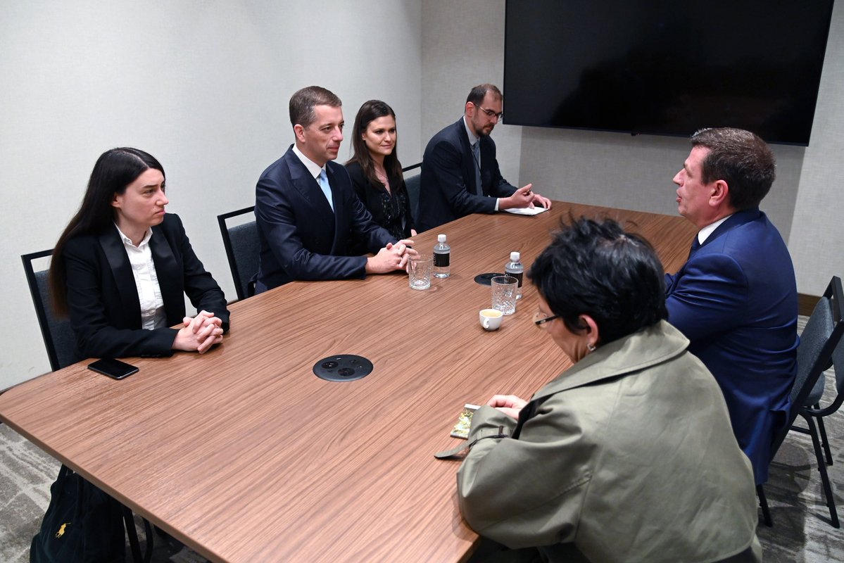 Марко Ђурић (@markodjuric) on Twitter photo Glad to meet with <a href="/DimKairidis/">Dimitris Kairidis - Δημήτρης Καιρίδης</a>, Head of the Hellenic Delegation to the NATO Parliamentary Assembly, today in #Dayton.
We reaffirmed the close and enduring friendship between #Serbia and #Greece, and discussed ways to enhance our collaboration—both bilaterally and within Glad to meet with <a href="/DimKairidis/">Dimitris Kairidis - Δημήτρης Καιρίδης</a>, Head of the Hellenic Delegation to the NATO Parliamentary Assembly, today in #Dayton.
We reaffirmed the close and enduring friendship between #Serbia and #Greece, and discussed ways to enhance our collaboration—both bilaterally and within