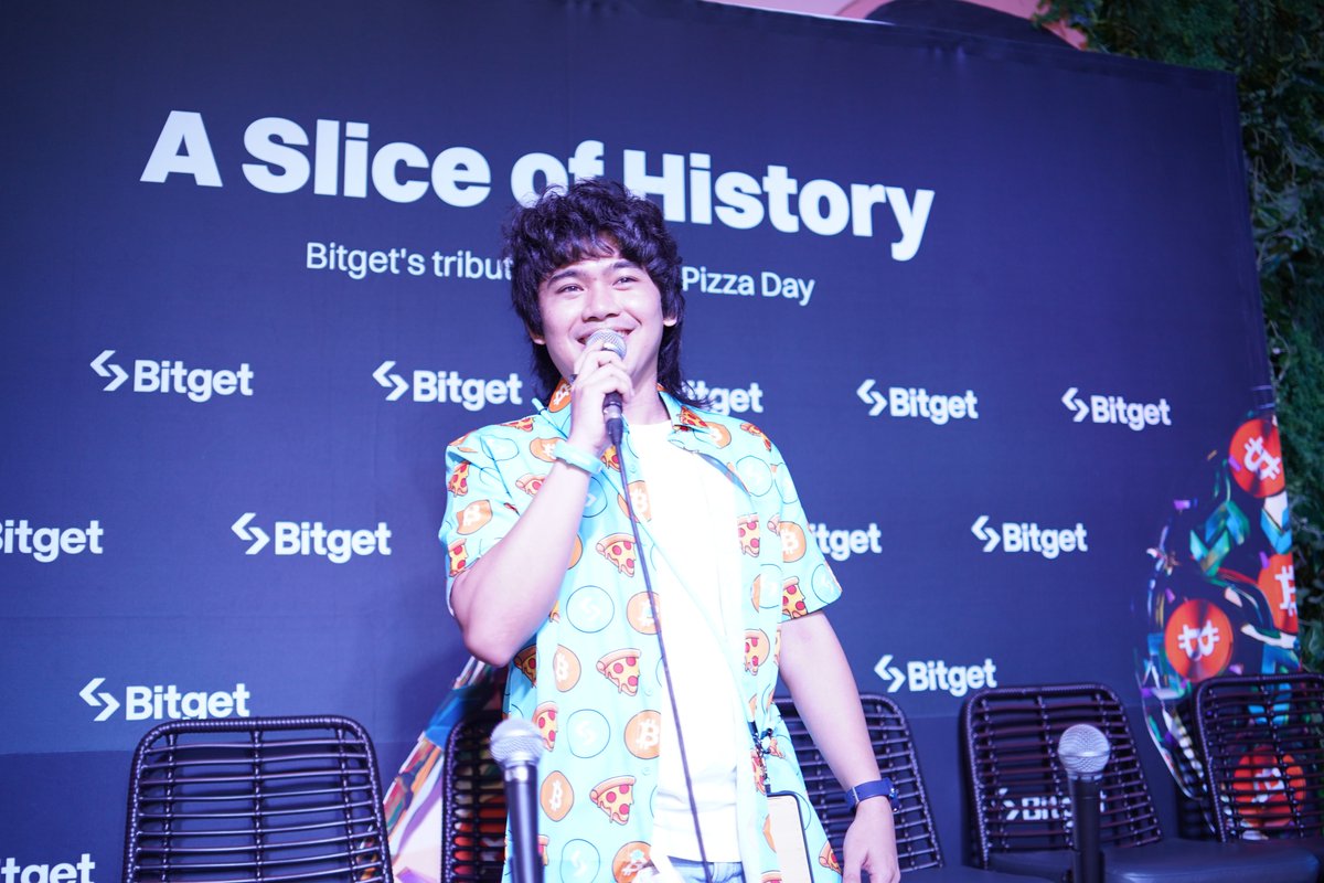 bitget's tweet photo. We're servin' up smiles and a great time 🍕

🇵🇭 Bitget Pizza Day in Manila was a blast, celebrating a slice of crypto history with good vibes all around!

⏩ Catch us for the next one? :)

#EventwithBitget #PizzawithBitget https://t.co/NCwZa8oaPd