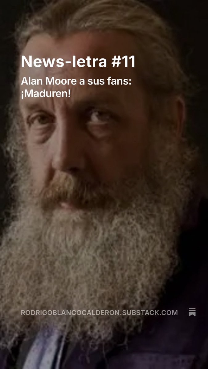 atajoslargos's tweet image. Ya está disponible la News-letra #11 📬
En esta edición: Alan Moore, Banu Mushtaq, Vicente Luis Mora, el Premio Málaga de Ensayo, Woody Allen, Gonzalo Núñez y Anaclara Muro
¡Pasen adelante, compartan y no olviden suscribirse!
open.substack.com/pub/rodrigobla…