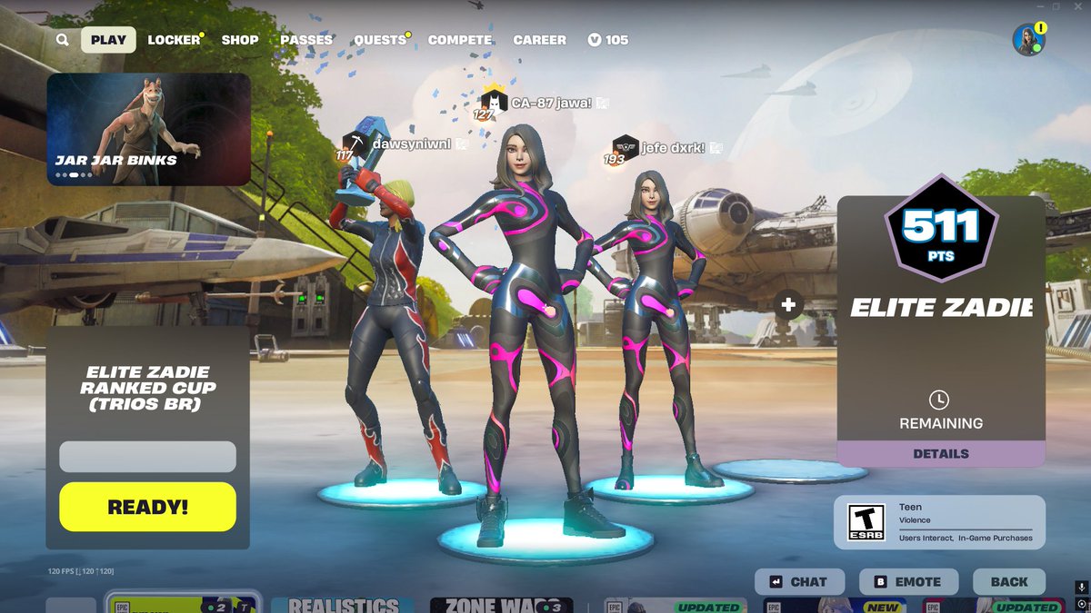 dawsynfn's tweet photo. Top 20 ranked skin cup 🐐
@dxrkwtv
@ttvpsyclonefn https://t.co/Dip9sAUx0C
