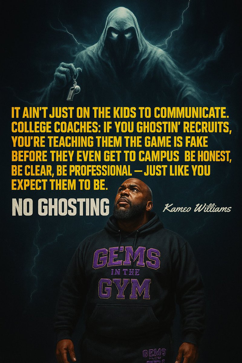 COLLEGE COACHES:  No ghosting! Communicate, be transparent, be professional! 
#blowthewhistle #ncaaw #recruiting