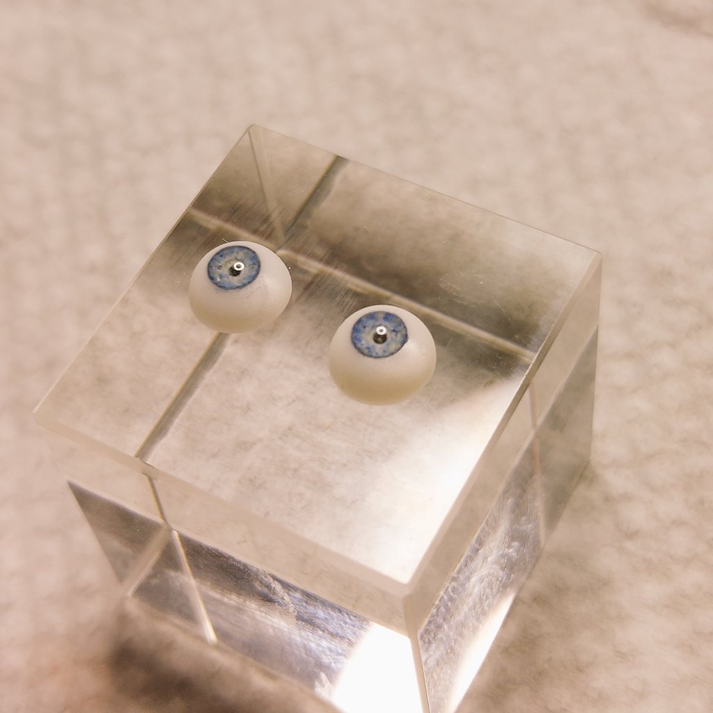 シチリアの追憶用に、リアルタイプの6mmドールアイを作成しました 元が