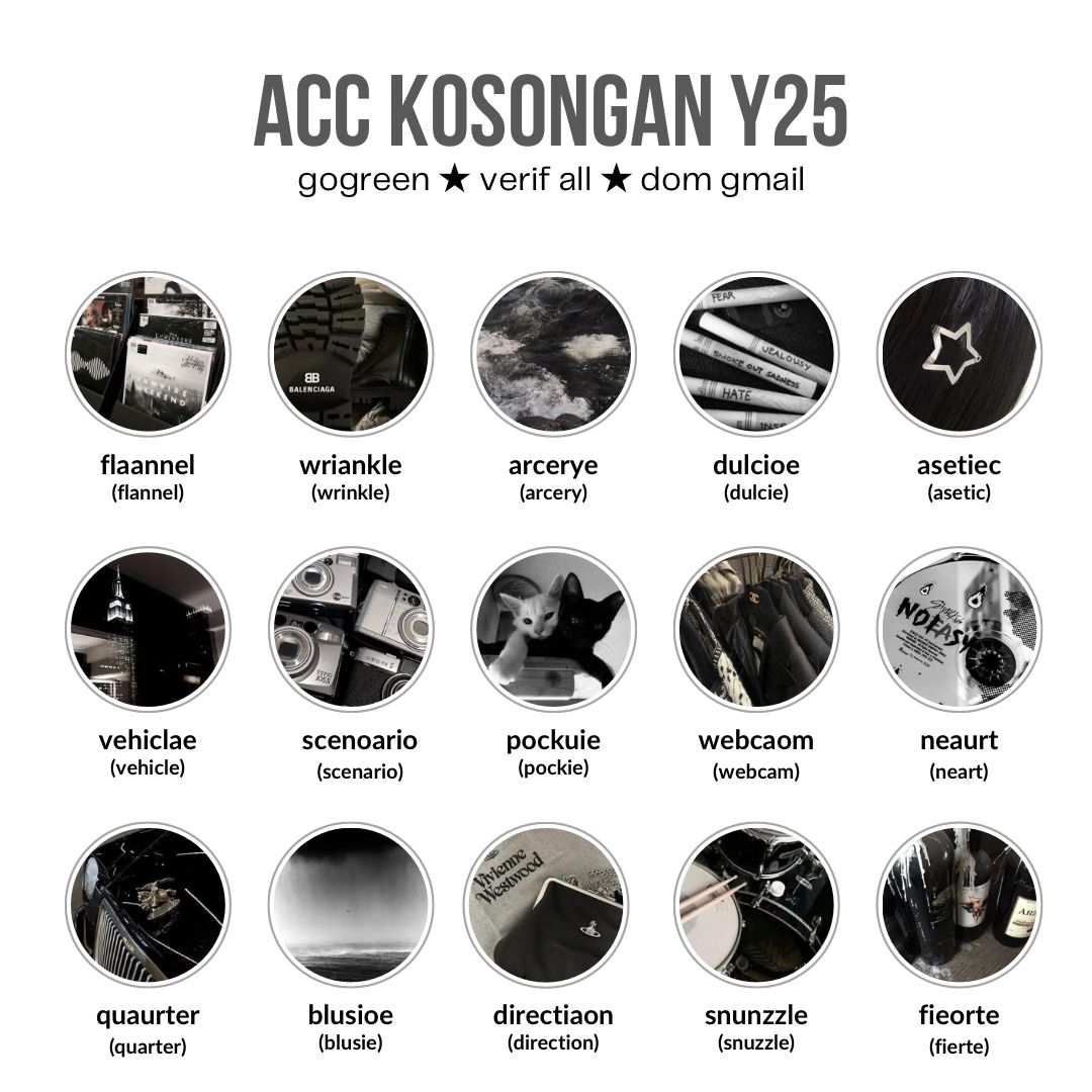 ⌗⠀ ★ ⠀ wts  acc  kosongan 

𓂃 pict 1 &amp; 2 : 9.000 / each (vall)
𓂃 pict 3 : 8.000 / each (vemail)
𓂃 pict 4 : 7.500 / each (vemail)

⪩⪨  dapat  data  lengkap
⪩⪨  masuk  mt,  ht  dimainin

📮 : order dm or wa; bit.ly/cjhstore
#zonauang #zonajajan