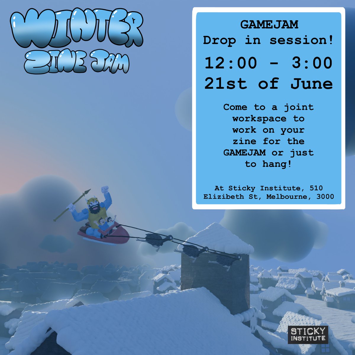 Dropedy drop in to the Game Zine Drop-in Session on the 21st of June from 12 - 3pm at Sticky Institute. Come hang out and work on your zine game!

facebook.com/share/16dvAFUF…