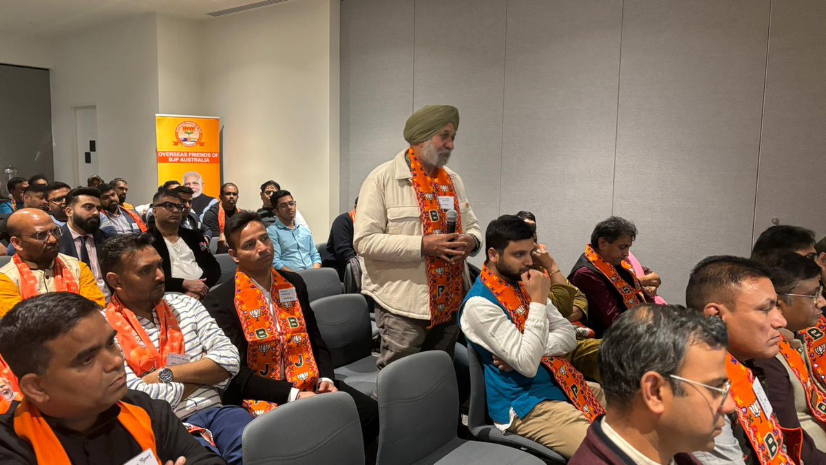 A very successful second National Convention of OFBJP Australia in presence of our special guest Dr Vijay Chauthaiwale <a href="/vijai63/">Dr Vijay Chauthaiwale</a> accompanied by Dr Nakul Bharadwaj <a href="/inakulbjp/">Dr. Nakul Bhardwaj</a>. 
60 core karyakartas resolved to strengthen and support <a href="/narendramodi/">Narendra Modi</a> led BJP government.(1/2)