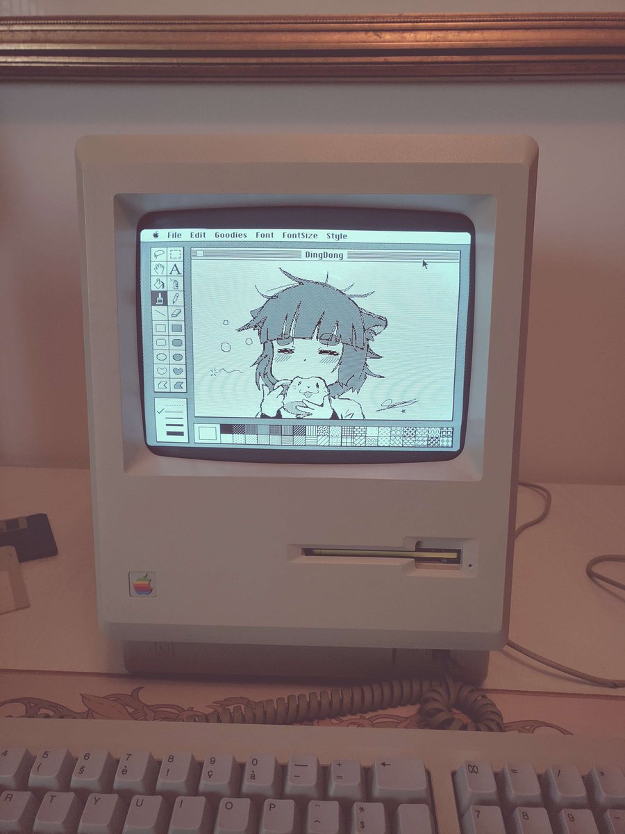 RepugnantBounty's tweet image. Four more of the Macintosh commissions have been completed! :) #pixelart #AnimeArt