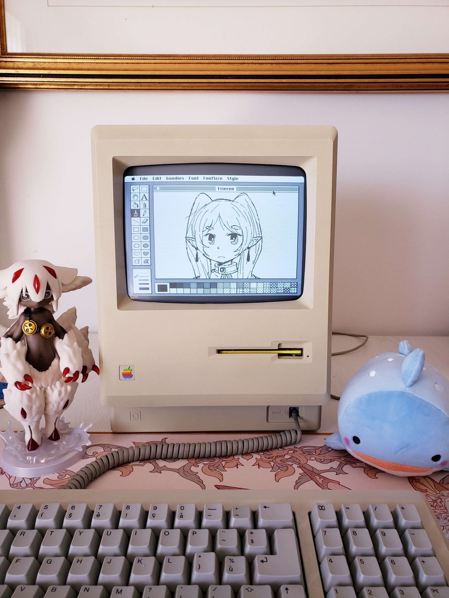RepugnantBounty's tweet image. Four more of the Macintosh commissions have been completed! :) #pixelart #AnimeArt
