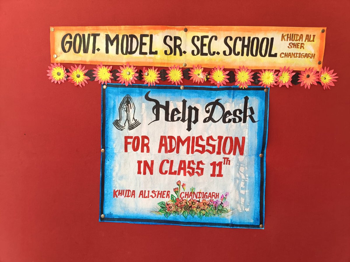 GMSSS Khuda Alisher (@gmssskas) on Twitter photo GMSSS Khuda Alisher has set up a Help Desk to assist students and parents with Class 11 admissions. Visit for guidance and support. <a href="/SchoolEduChd/">Department of School Education, Chandigarh</a> GMSSS Khuda Alisher has set up a Help Desk to assist students and parents with Class 11 admissions. Visit for guidance and support. <a href="/SchoolEduChd/">Department of School Education, Chandigarh</a>