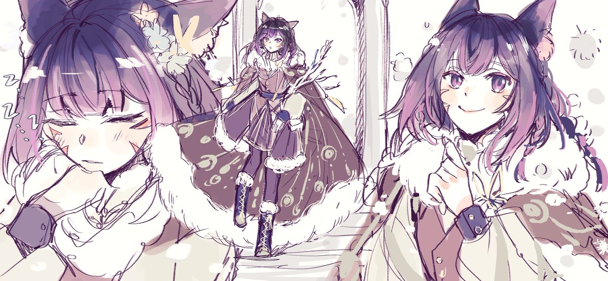 ame_bdc9a6's tweet image. character sheet sketch - color I draw for mine WOL and my friend WOL
#FFXIVART