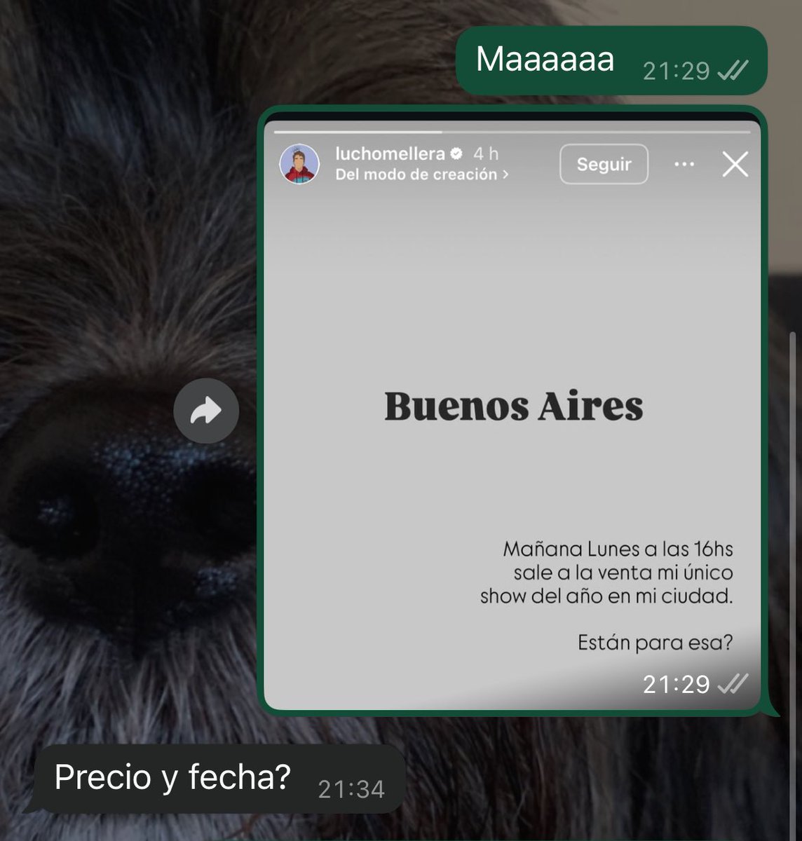 _ChicaShipper's tweet photo. @luchomellera Ojalá consiga entradas porque tenes un problema (madre/hija) que resolver (? https://t.co/tTDENvHGPA