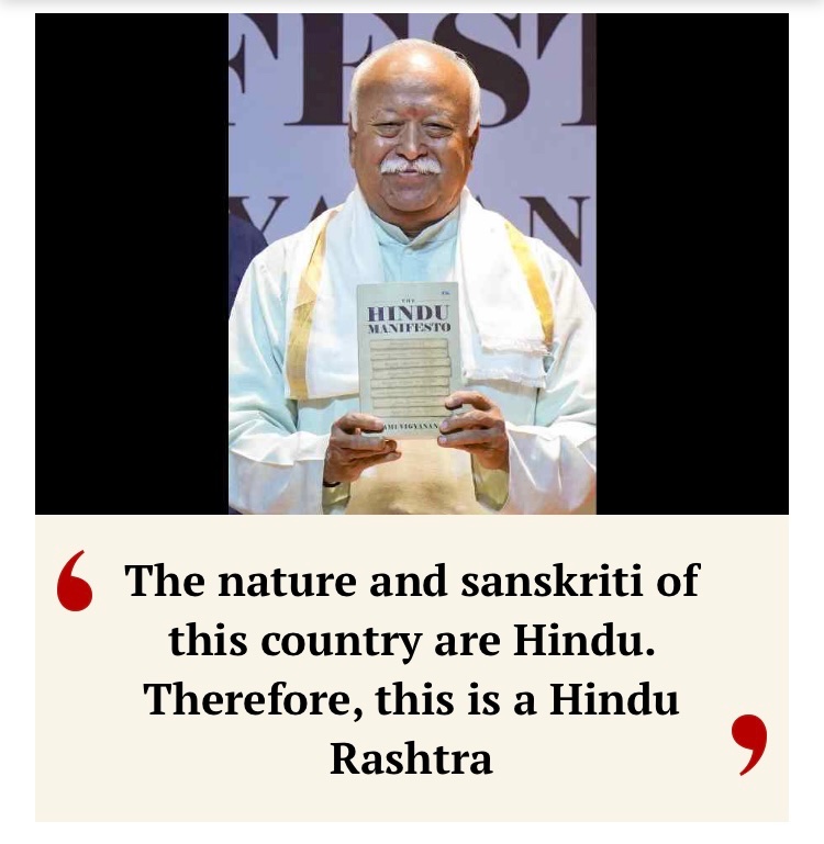 MohnaazS's tweet photo. India thrives on *BHAICHARA*, embracing unity in diversity. We thank our senior leaders &amp; freedom fighters for crafting a Constitution that upholds equality, not a Hindu Rashtra, ensuring justice and harmony for all. 🇮🇳  JAI HIND. @DrMohanBhagwat  @RahulGandhi #citizensofindia https://t.co/GVBFdQ91IU