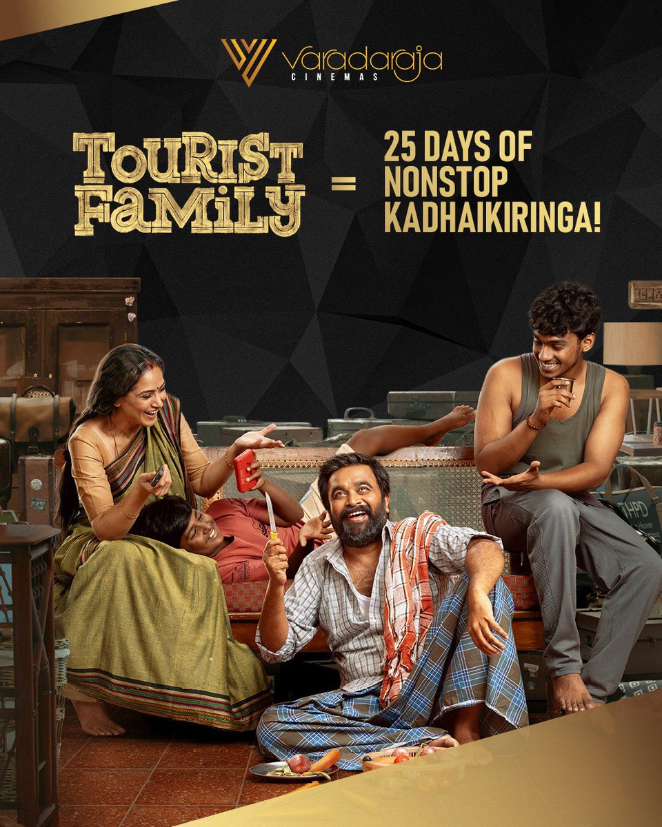 Aswanth Duraimohan (@varadharajaths) on Twitter photo Family, Love, Laughter- #TouristFamily winning hearts on the big screen !
Congratulations <a href="/Yuvrajganesan/">Yuvaraj</a> <a href="/MillionOffl/">Million Dollar Studios</a> <a href="/Abishanjeevinth/">Abishan Jeevinth</a> <a href="/SasikumarDir/">M.Sasikumar</a> <a href="/VenkatRamanan_/">Venkatramanan</a> Family, Love, Laughter- #TouristFamily winning hearts on the big screen !
Congratulations <a href="/Yuvrajganesan/">Yuvaraj</a> <a href="/MillionOffl/">Million Dollar Studios</a> <a href="/Abishanjeevinth/">Abishan Jeevinth</a> <a href="/SasikumarDir/">M.Sasikumar</a> <a href="/VenkatRamanan_/">Venkatramanan</a>