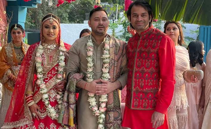 Fun fact : Tejashwi Yadav's wife's name is Rachel Godinho who happens to be a Christian from Haryana and was his schoolmate.

The Lalu family changed her name to Rajshree Yadav just before marriage.

So the issue isn't a love affair or marriage for Tej Pratap Yadav's ouster .