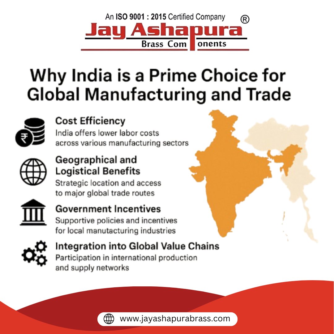 JAPMPL_Global's tweet photo. Discover how India’s manufacturing edge powers cost-effective, high-quality precision metal components with Jay Ashapura Brass Components. 

#MetalManufacturing #MadeInIndia https://t.co/5IswCNtfhG