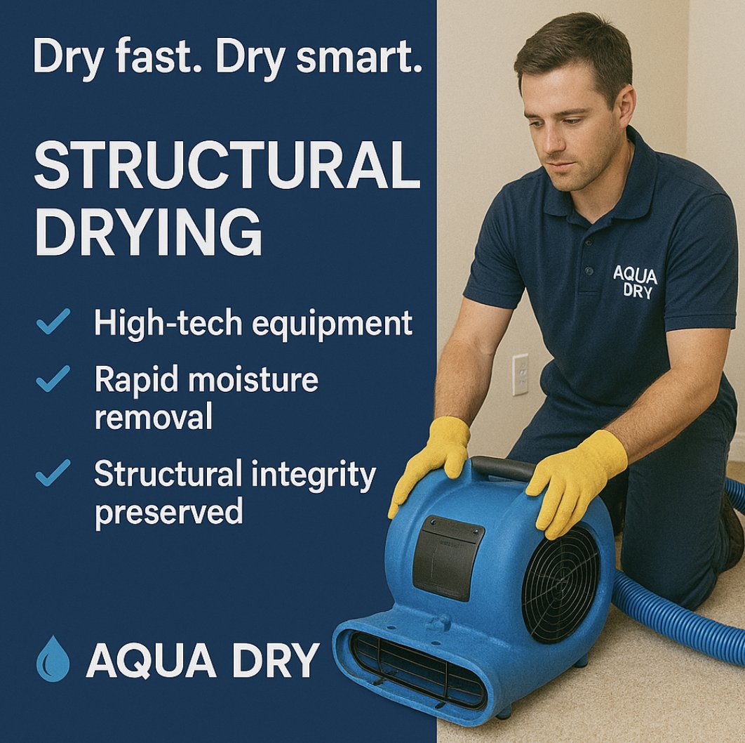 AquaDryAZ's tweet image. Dry fast. Dry smart.
Our advanced Structural Drying process protects your property’s core using science and speed.
⚙️ High-tech equipment
⏱️ Rapid moisture removal
🏚️ Structural integrity preserved
#AquaDry #DryingSolutions