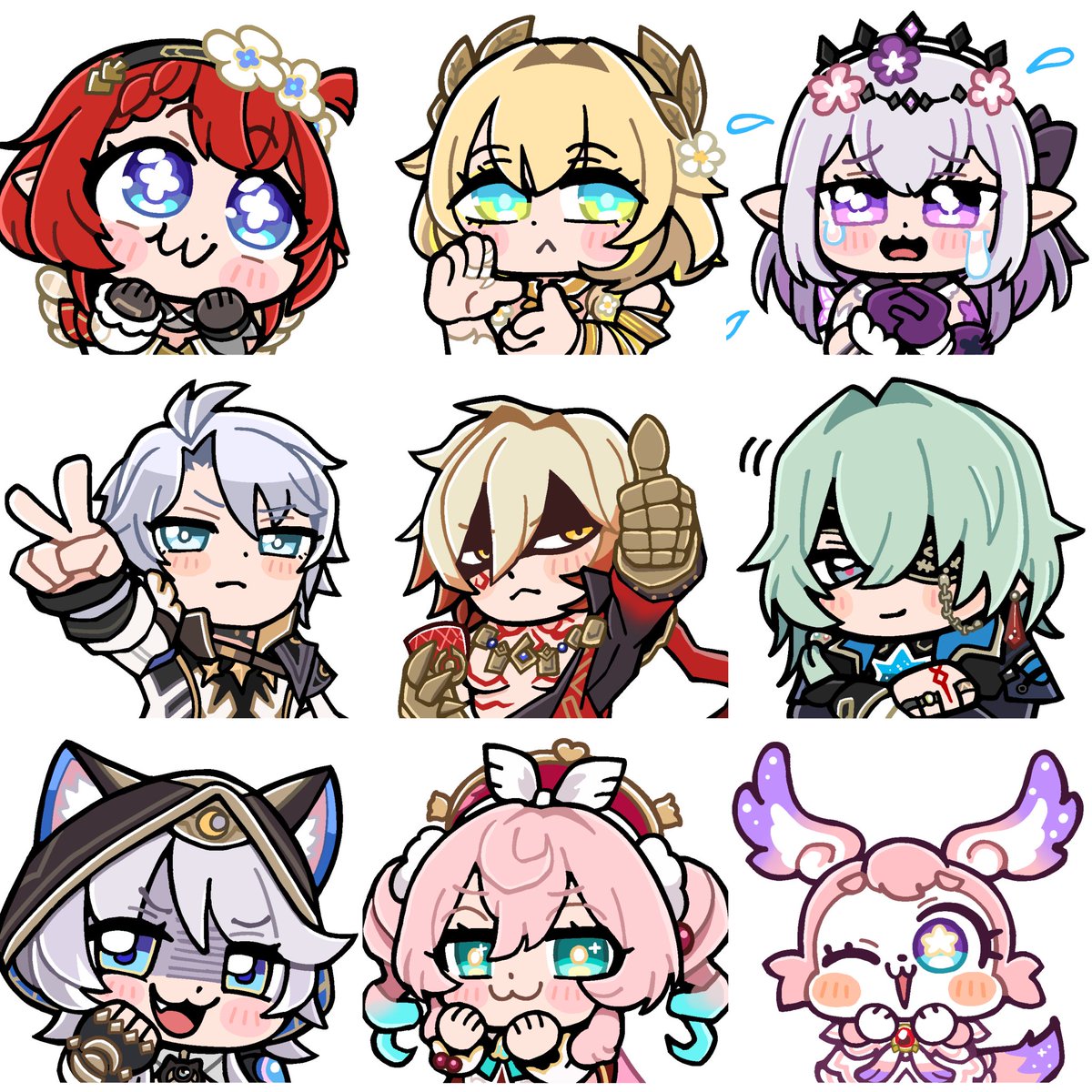 StarRailVerse1's tweet photo. NEW CHRYSOS HEIRS OFFICIAL STICKERS

#HonkaiStarRail #崩壊スターレイル https://t.co/9NTuljuibN