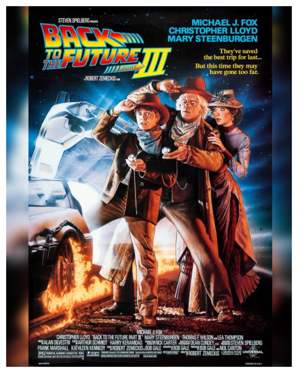 WreckLeaguePod's tweet image. 35 Years #BackToTheFuturePartIII Starring: #MichaelJFox #ChristopherLloyd #MarySteenburgen #LeaThompson #ThomasFWilson #ElisabethShue #JamesTolkan #Flea #MarcMcClure #WendieJoSperber #JeffreyWeissmann Directed By: #RobertZemeckis #BackToTheFuture 

#WreckLeaguePodcast