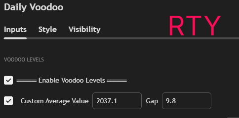 RedBenTrader's tweet photo. Voodoo Range Calibrations for the week of 5/26/25:   For those using @CarreyTrades Indicator, match your settings to the screenshots to calibrate for the week. Join my free discord for full charts and trading tips  https://t.co/dy5YKRa3Fq https://t.co/ubNs1X8VbC