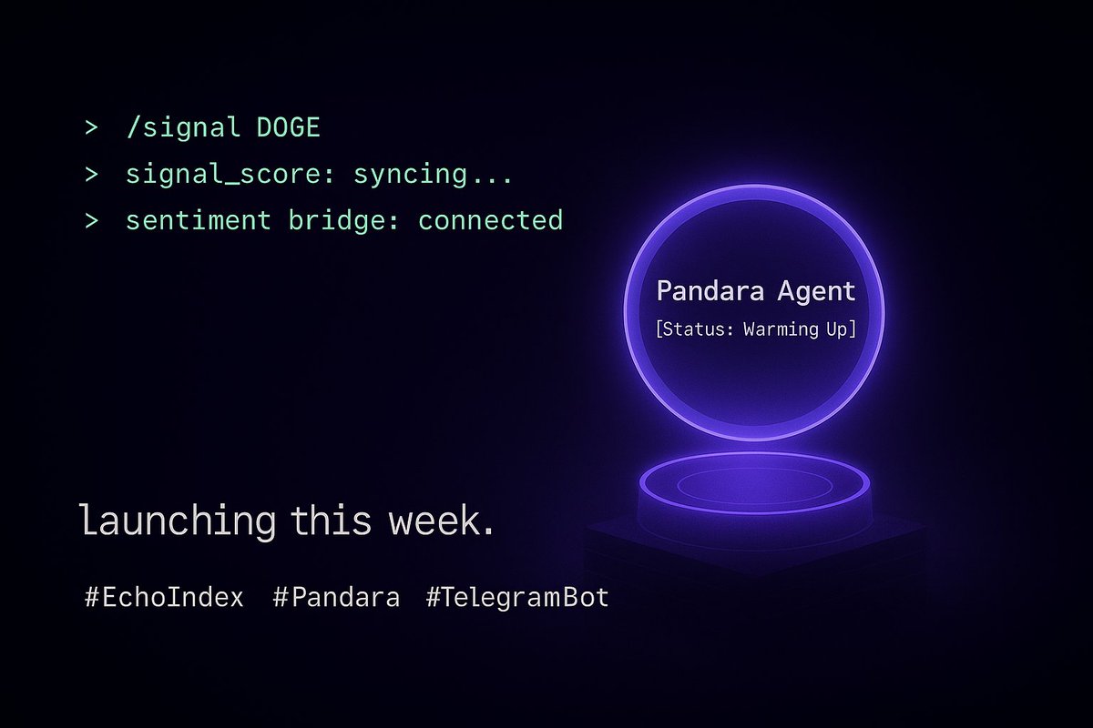 PandaraGlobal's tweet image. &amp;gt; market = driven by memes  
&amp;gt; fundamentals ≠ velocity  
&amp;gt; signal = timing + presence  
&amp;gt;  
&amp;gt; echoindex scores what others ignore.  
&amp;gt; not clout. not noise.  
&amp;gt; just pure early resonance.  
#EchoIndex #InfoFi #Pandara