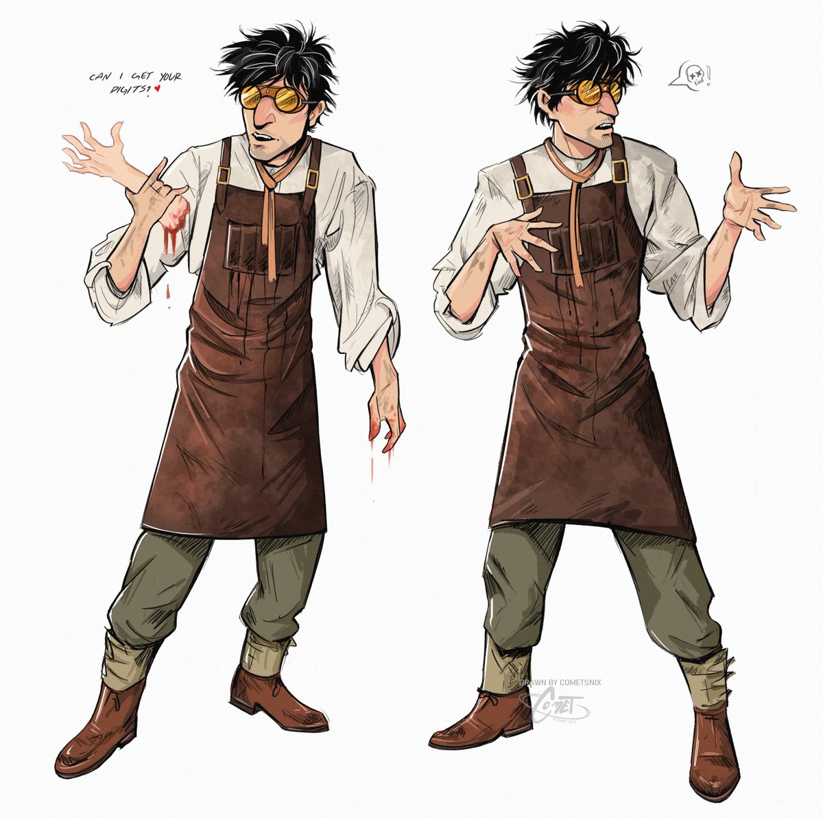 Girlboss Ygor sketches, I love him sm #ygor #darkuniverse #darkmoor #EpicUniverse