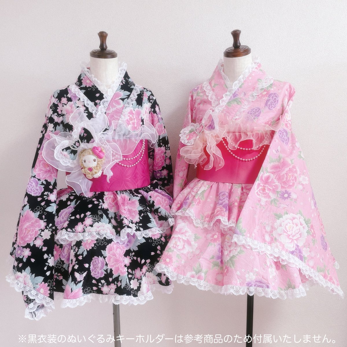 ♡𝑵𝑬𝑾♡ レンタルできる浴衣ドレス 【姫ブラック・姫ピンク