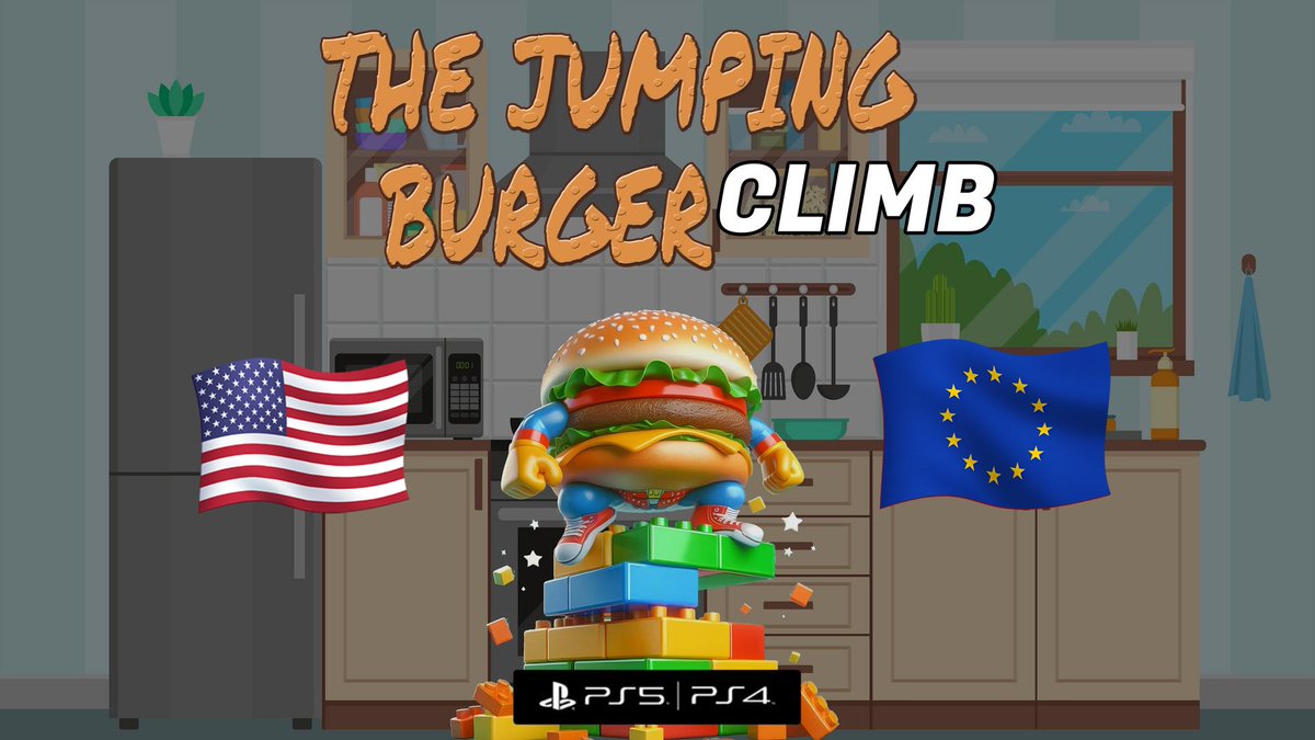 🤠
BIG #GIVEAWAY
#TheJumpingBurgerClimb 🍔 for #PlayStation!

GIVING AWAY 10 #CROSSBUY KEYS #PS4/#PS5
5x🇺🇸
5x🇪🇺 

❤Like
🔄Repost
☑️Follow⬇️
👤 <a href="/FerKilljoy77/">FerKilljoy</a>
👤 <a href="/ThiGames_DE/">ThiGames</a>
🏷️Tag 1 Friend
Comment region📝

♥️Buy Here➡️:bit.ly/43L6aLp

#GiveawayAlerts #indiedev