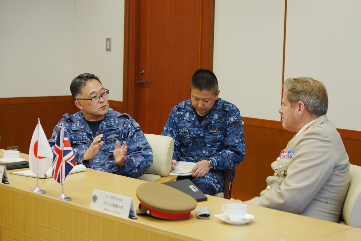 jjoc_pa's tweet image. 5月22日、統合作戦副司令官俵海将は英国戦略コマンド副司令官トム・コーピンジャー=シムズ陸軍中将の表敬を受けました。インド太平洋地域における情勢認識を共有するとともに統合作戦司令部の役割について理解を促進しました。🇯🇵🇬🇧
統合作戦司令部HPもぜひご覧ください
mod.go.jp/jjoc/about/top…