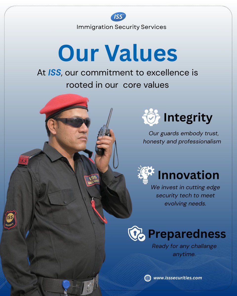 isssecurites's tweet image. At ISS, Our guards are not just trained — they are committed to protecting you with professionalism and cutting-edge support, 24x7.
🌐 Visit: isssecurities.com

#ISSecurity #SecurityWithIntegrity #GuardingWithPride #24x7Support #SmartSecurity #ISSValues #SecuritySolutions