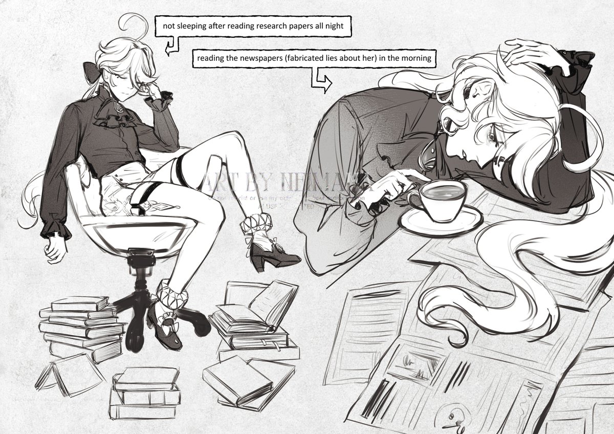 furina doodles (ref used) 