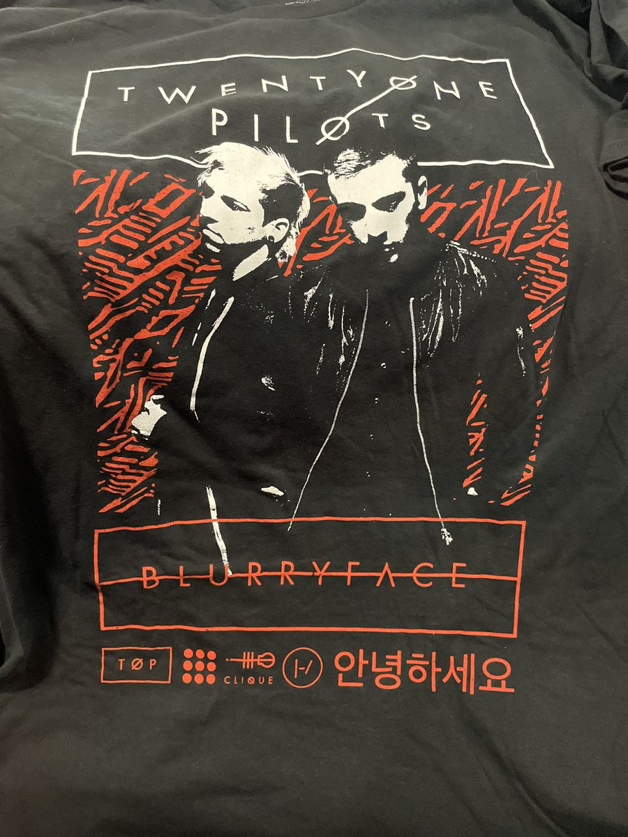 feels weird to buy a blurryface shirt in 2025 but my best friend got me this 🥲