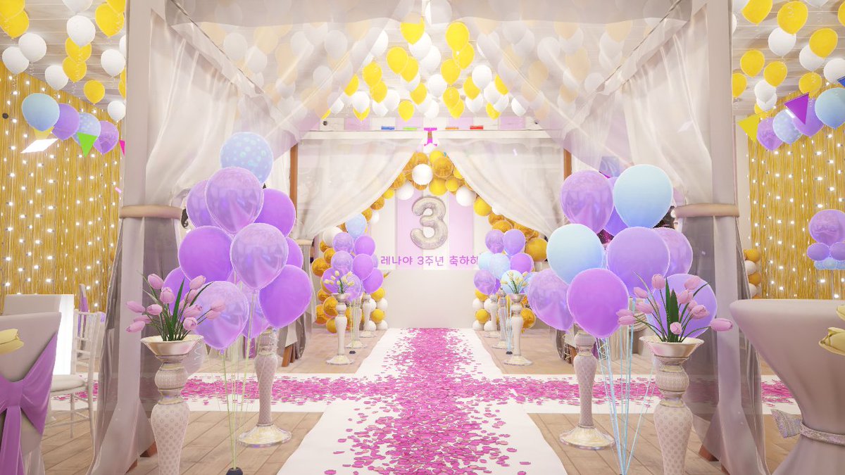 🍀 초승달님의 '인첸트 주사위 레이스' VRC 컨텐츠맵, 후열 '레나님 3주년 축하맵' 작업했습니다.
룰렛, 스크린 트리거: 사나기님