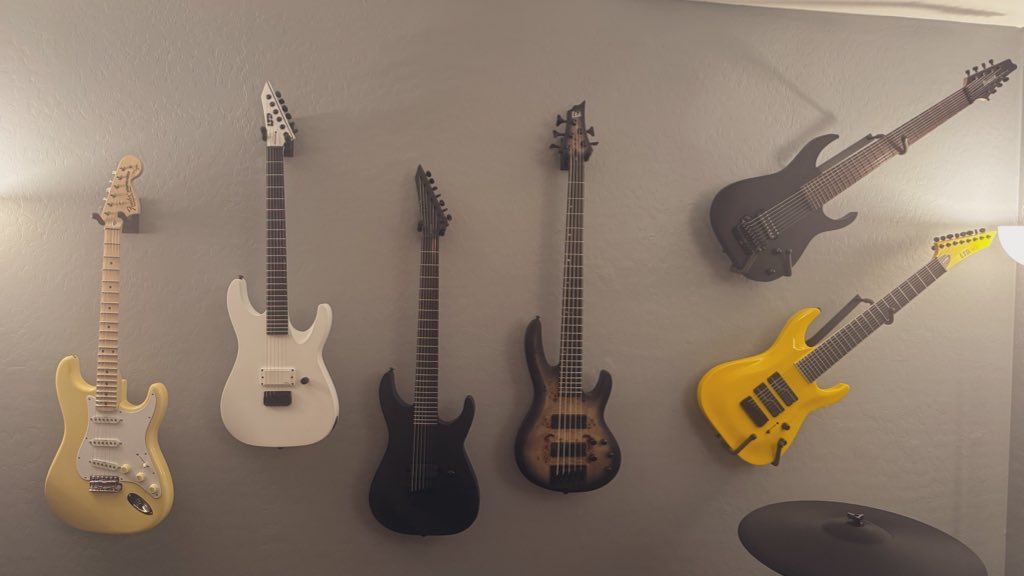 ShredOneUp's tweet photo. The collection - infinite possibilities… #guitar #guitars #perseverance #relentless https://t.co/PgLkMWdK42