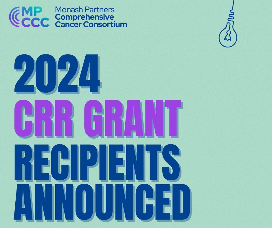 We’re thrilled to announce the recipients of the 2024 MPCCC Cancer Research Resource Grant! 
$300K has been awarded to 5 groundbreaking projects set to advance cancer research.
👏 Congrats to all involved!
🔗 Learn more: mpccc.org.au/news/mpccc-can…
#CancerResearch #MPCCC