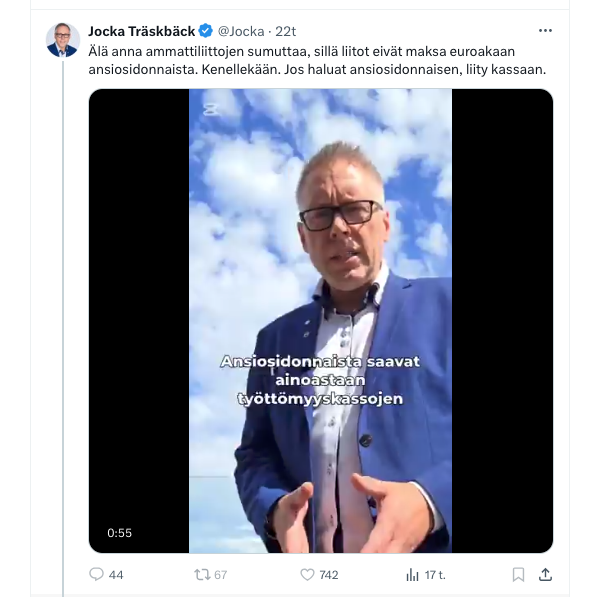 KorhonenMla's tweet photo. Montakohan laitonta irtisanomistilannetta #YTK on mahtanut voittaa työttömyyskassan jäsenelle?
Veikkaan, ettei ensimmäistäkään, se ei ole liitto, missä olisi lakimiespalvelut ja kaikki edunvalvonta.
@duunarit @kokoomus
Poliitikko hoitamassa työttömyyskassan edunvalvontaa? https://t.co/3e5KZ2ffiS
