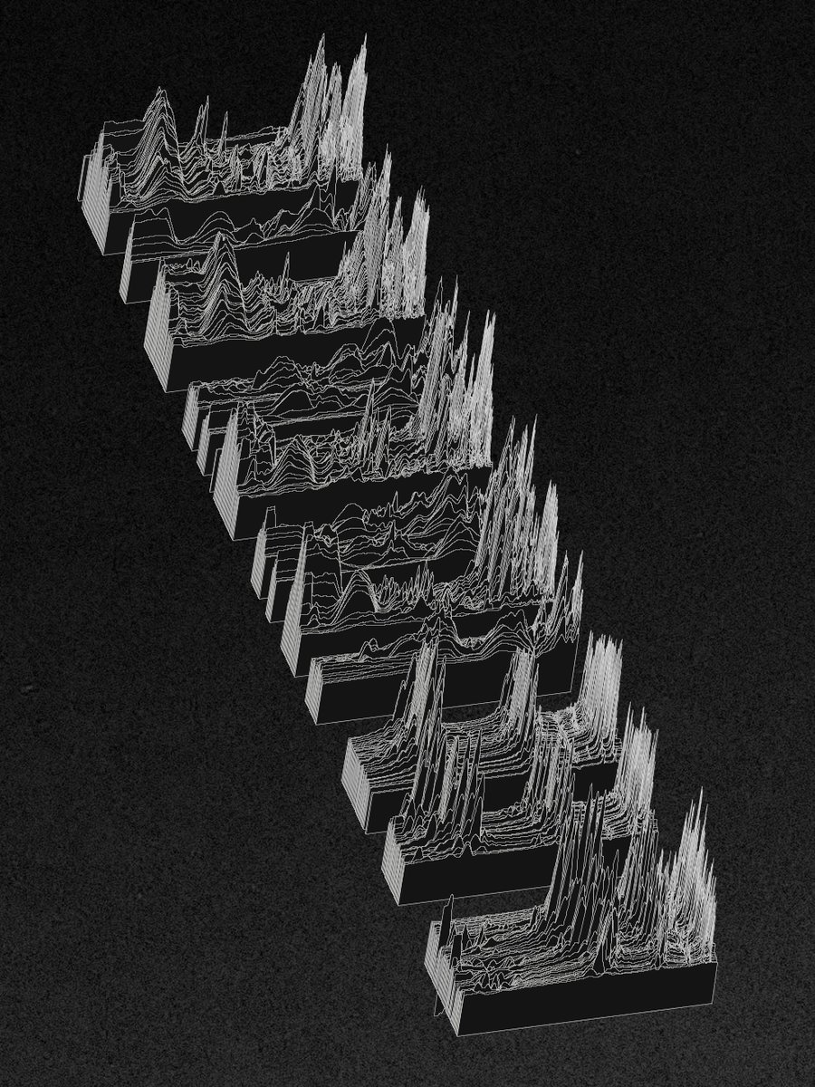 b_generative_d's tweet image. Sound visualization, Made with code. #processingorg
Sound on. 
Sound: Whales singing
Frequency analysis of whale songs and visualization through unique waveform synthesis.
#sound #nature #whale