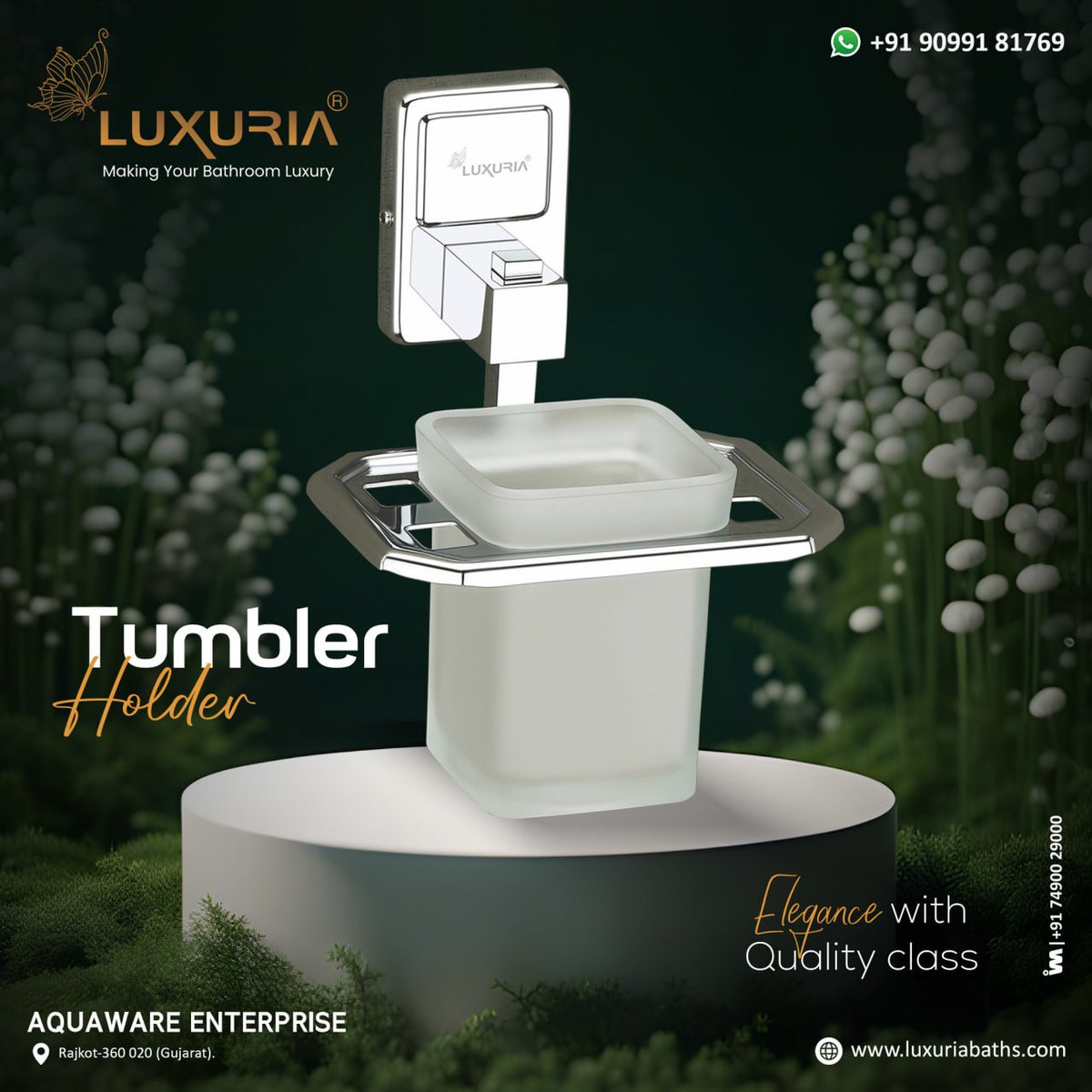 ibais_hardware's tweet photo. AQUAWARE ENTERPRISE (RAJKOT)
For enquiry via WhatsApp click:
https://t.co/0QRbUQWQ5t
Mr.Mohit Patel +91 90991 81769
#luxuria #rajkot #tumblerholder #tumblerstand #toothbrushholder #toothbrushstand #toothpasteholder #toothpastestand #rustfree #bathaccessories
.
@ibais_hardware https://t.co/FVN6wr4Gak