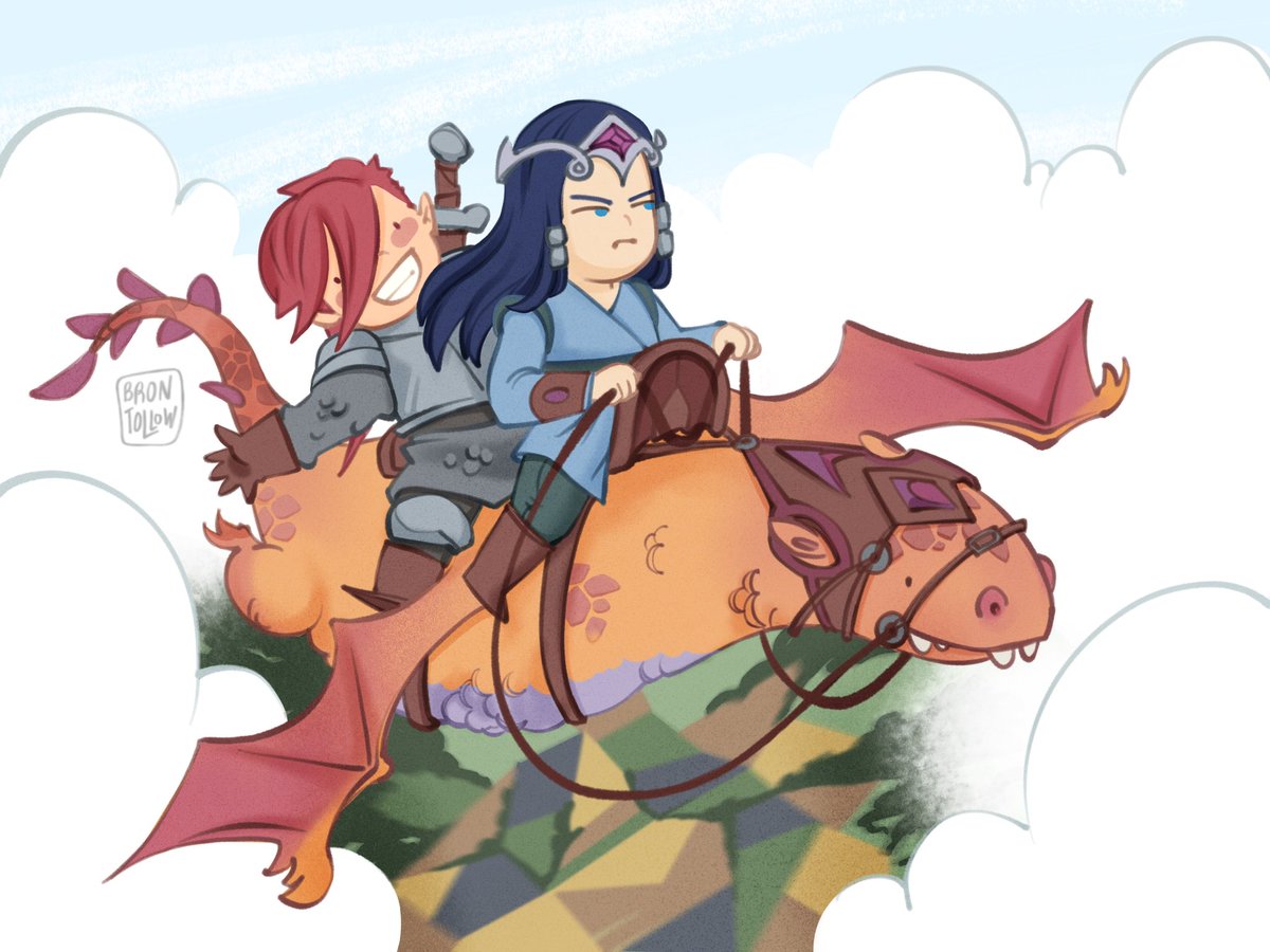 Nyra is finally big enough to saddle two so ya gurls are going to the free cities to make out and sell oranges 🍊 <a href="/lunamonroeao3/">👑✨Luna✨⚔️</a> #SealedInSilverFlames #Caitvi #arcane