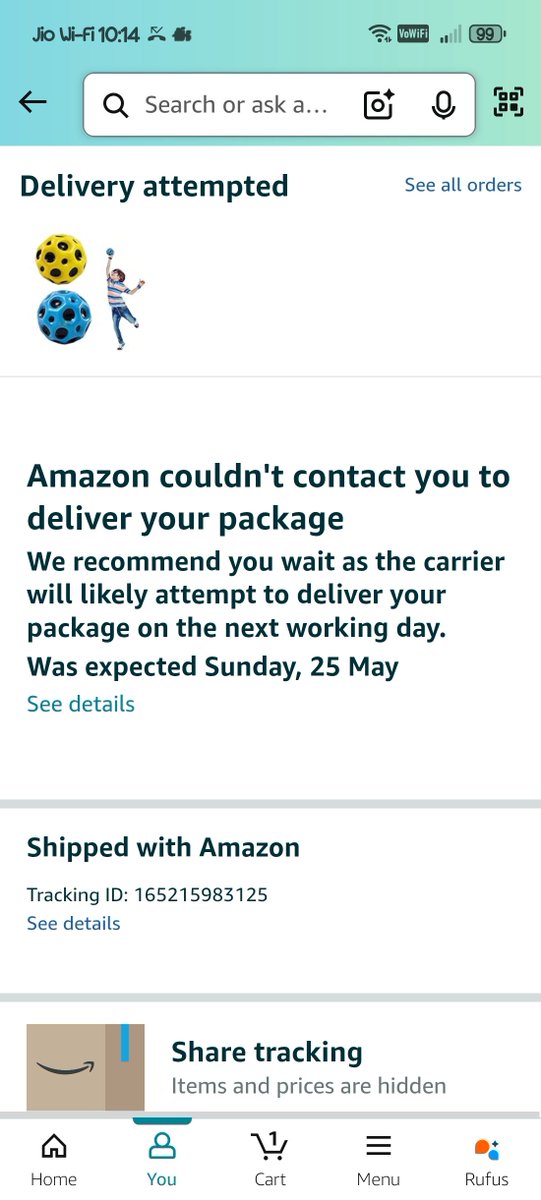 srkthings's tweet photo. Dear @amazonIN @amazon your team successfully failed to deliver my product on time. Amazon prime main moto is same day delivery. When you failed on this what is the use of my membership. 
@AmazonHelp @AmazonNews_IN @PrimeVideoIN https://t.co/hDMtOC4ATQ