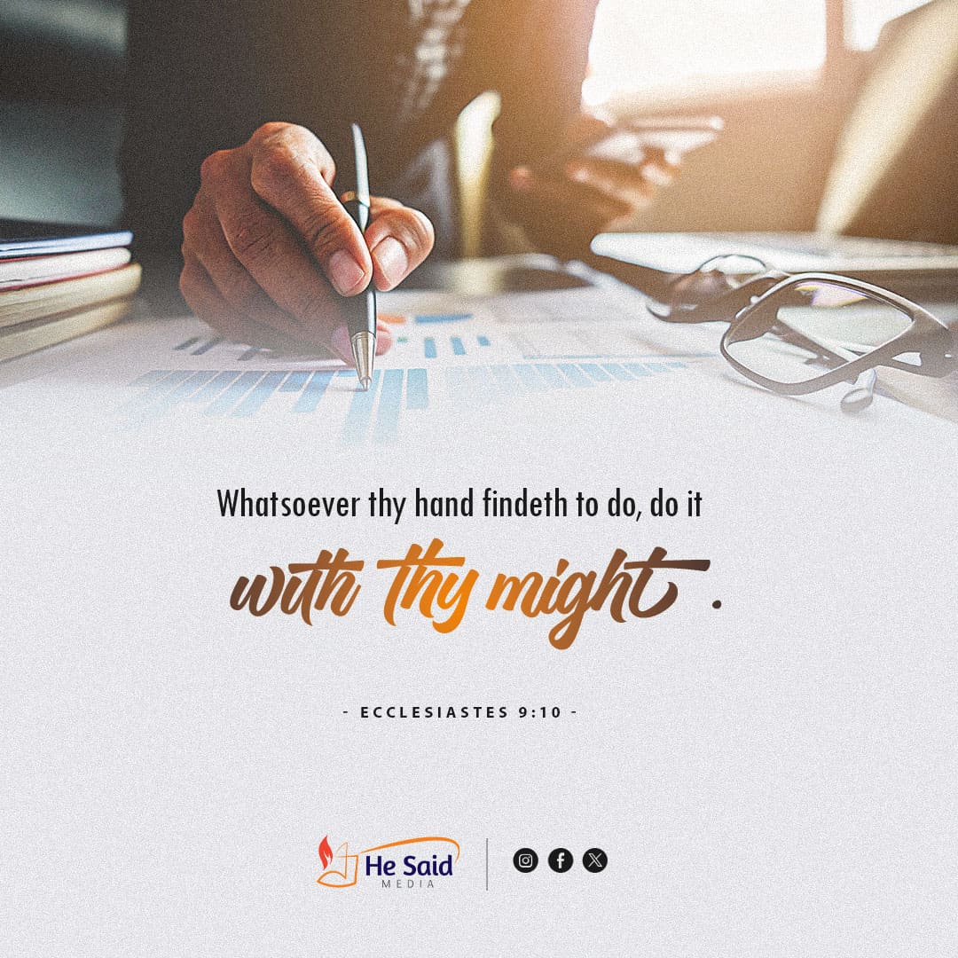 HeSaidMedia's tweet photo. "Yet a little sleep, a little slumber, a little folding of the hands to sleep: So shall thy poverty come as one that travelleth, and thy want as an armed man." (Proverbs 6:10,11)
#HappyWorkWeek https://t.co/D0L2duZTw4