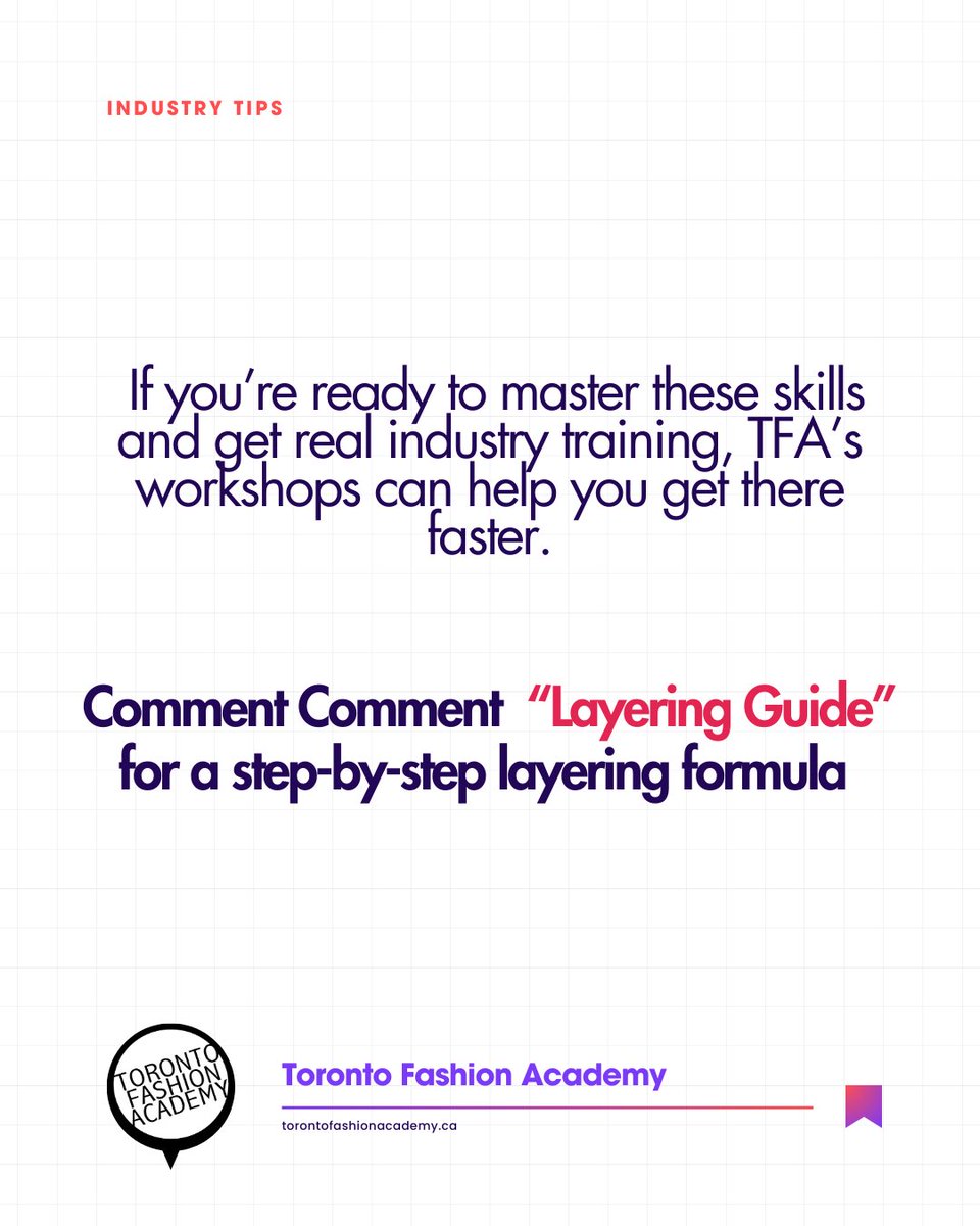 TFAOfficial's tweet image. Layering can elevate or overwhelm your look.

It’s all about proportion, texture, and balance — not just adding more pieces.

Comment “Layering Guide” on IG for a full step-by-step formula.

#StyleTips #LayeringGuide #FashionStyling #TFAExperience #TorontoFashionAcademy