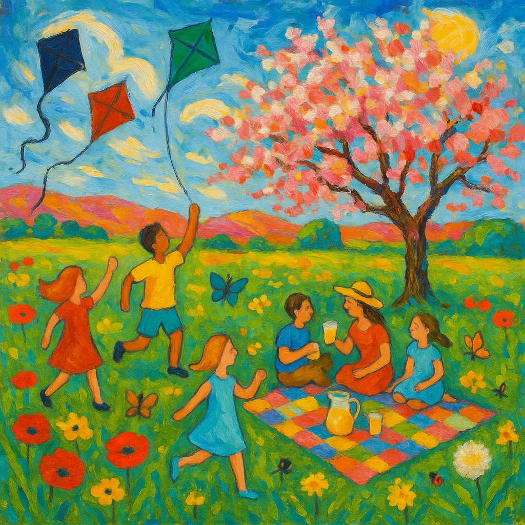 n450s's tweet image. 🎨 Pieces of a Perfect Spring | 26-05-2025

~ a5tergio  |  (238th AOTD)

#SpringJoy #VibrantCanvas #KiteDreams #MeadowMagic #CherryBlossomPicnic #WhimsicalBrushstrokes #ColorfulHills #ButterflyDance

#art #digitalart #aiart #artoftheday #aotd #n450s