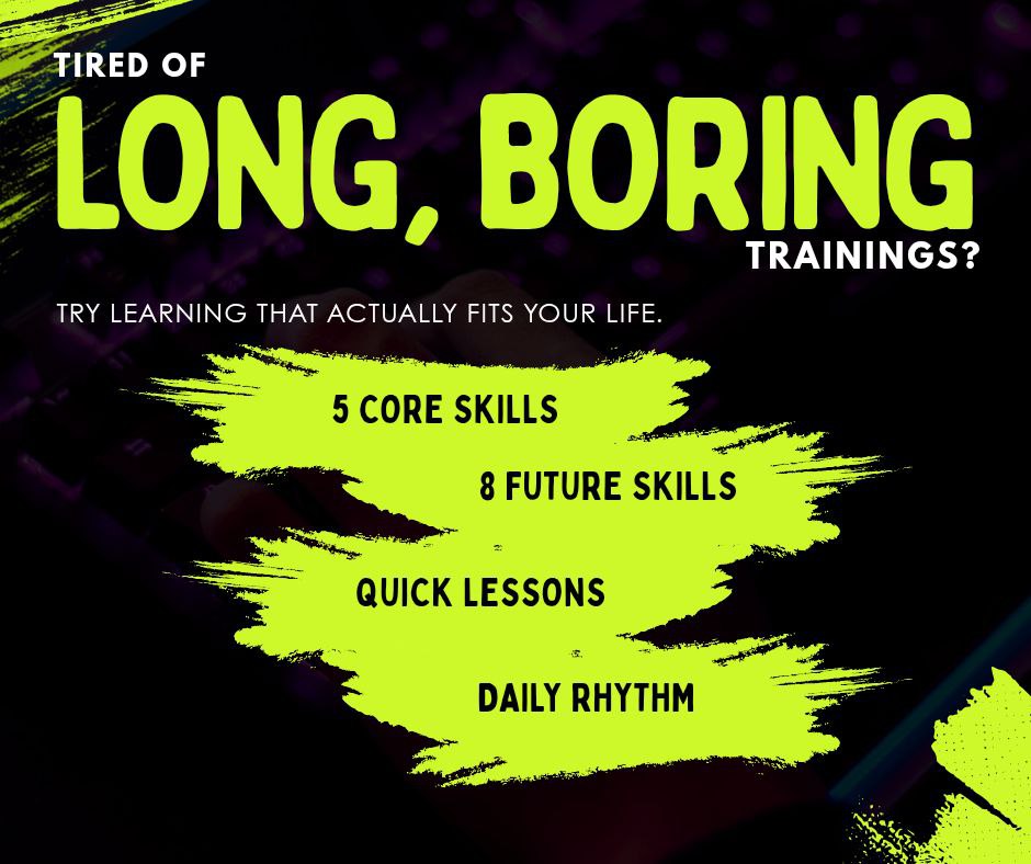 tapsphere_dao's tweet photo. Sick of long boring trainings?
Try our bite sized high impact learning:
⏱️ 5 Core Skills
⚙️ 8 Future Skills
✅ Quick lessons
✅ Daily rhythm
#FutureOfWork #Web3Work #GamifiedWork #OnChainCredentials #TapSphere https://t.co/ZecJcDvLvU