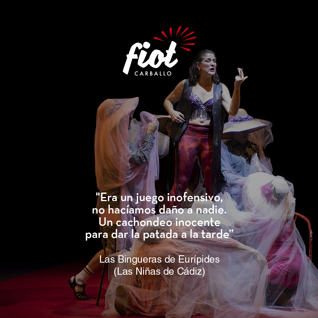 FIOT Carballo (@fiotcarballo) on Twitter photo Lembrando o #FIOT33 🫀
Momentos delirantes, ritmo trepidante e enxeño. Grazas polas risas, <a href="/ninasdecadiz/">LAS NIÑAS DE CÁDIZ</a> 🎭 Lembrando o #FIOT33 🫀
Momentos delirantes, ritmo trepidante e enxeño. Grazas polas risas, <a href="/ninasdecadiz/">LAS NIÑAS DE CÁDIZ</a> 🎭