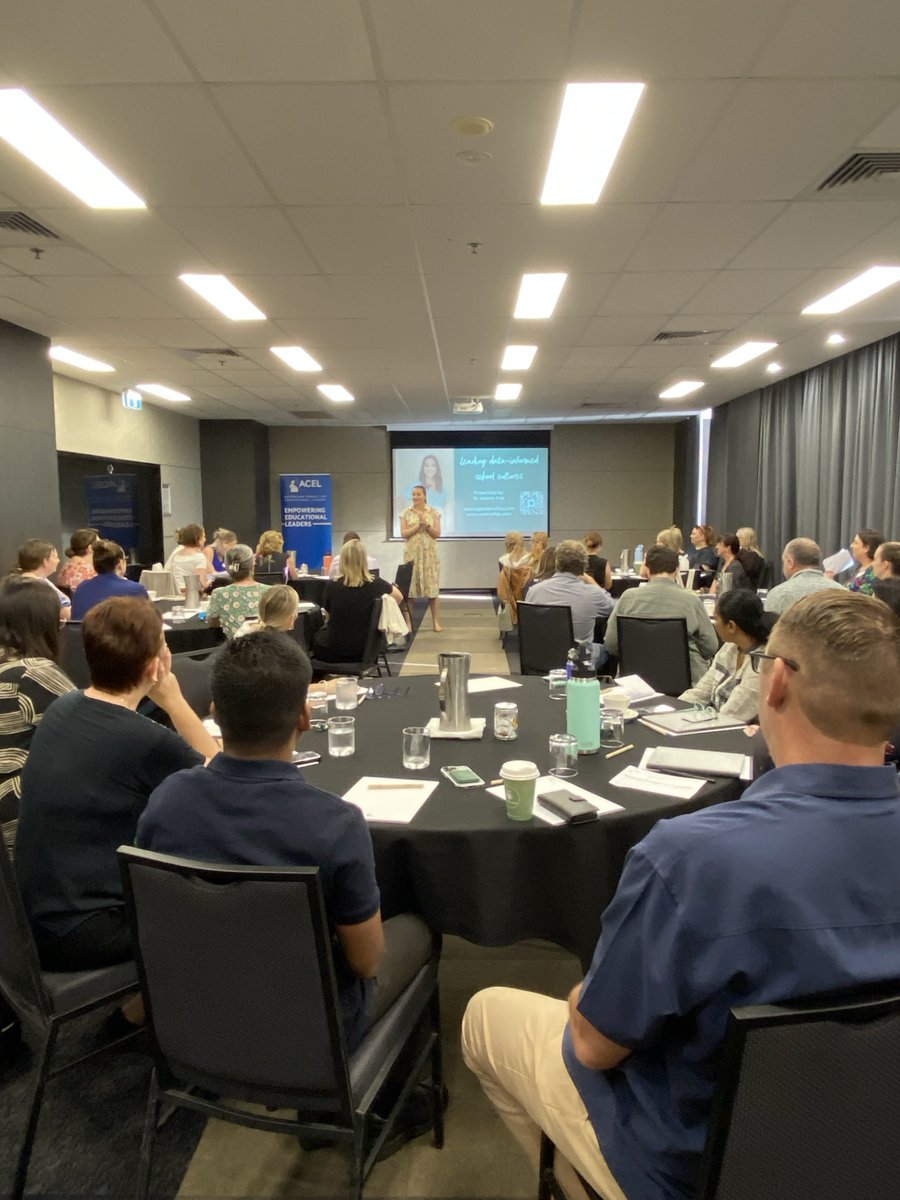 acelaustralia's tweet image. The room was buzzing in Darwin as Dr Selena Fisk's data-informed leadership workshop kicked off today! A great start to a day of practical insights, collaboration, and impactful learning for school leaders.
#ACEL