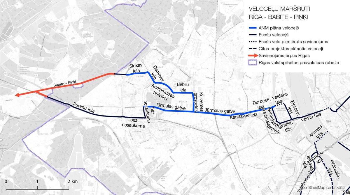 Šovasar sāksies veloceļa izbūve maršrutā Rīga–Babīte–Piņķi.

Tas būs drošs savienojums ne vien ar Pierīgu un Rīgas apkaimēm, bet arī daļa no Zināšanu jūdzes, kas savienos Pārdaugavas akadēmiskos centrus.

Lieliska iespēja tūkstošiem studentu, pasniedzēju ikdienā izvēlēties 🚲 🛴.