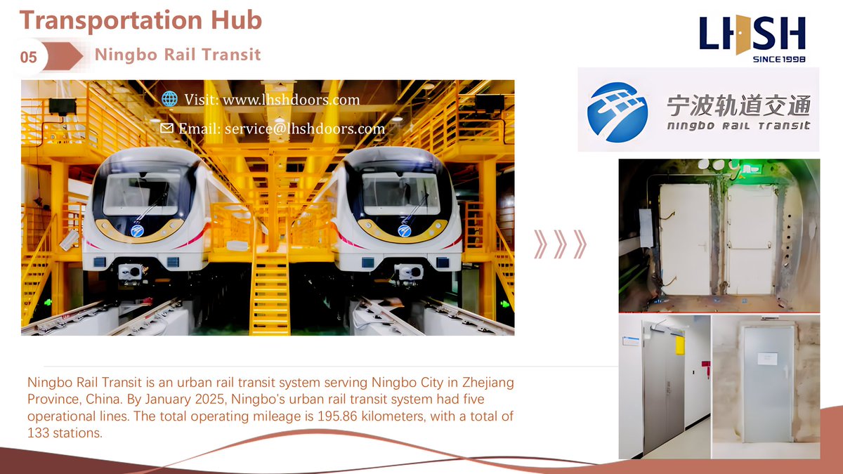 lhshdoors's tweet image. Ride with confidence, every door is a shield for your journey #ProjectCase #NingboRailTransit #AirtightFireDoor