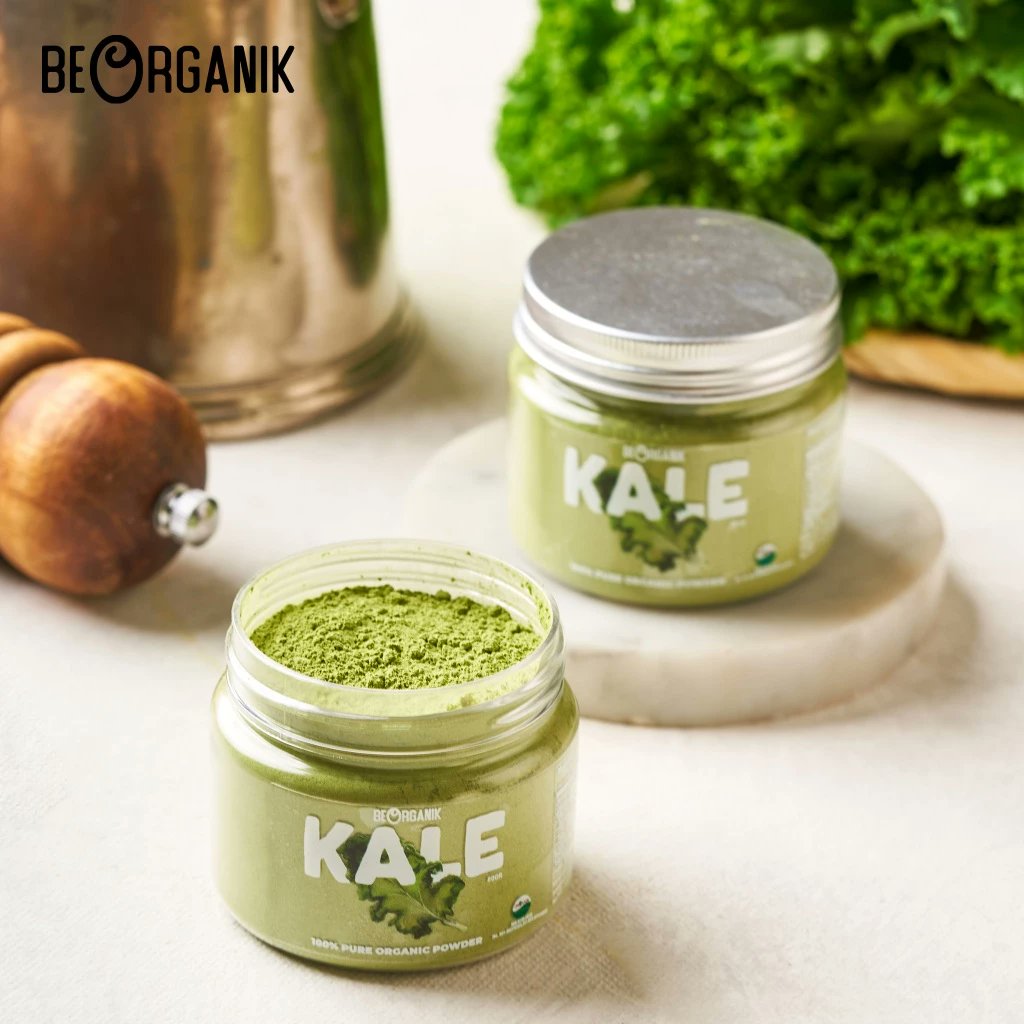 NusaJawa_ID's tweet image. Tambahkan power sayur kale ke hari-harimu! 💪 Beorganik Kale Powder (80gr) 100% organik, kaya vitamin &amp;amp; antioksidan. Jaga imun, tulang kuat, &amp;amp; kulit sehat! Superfood praktis untuk gaya hidup aktifmu. 

tinyurl.com/BOKaleVP

#KalePowder #Superfood