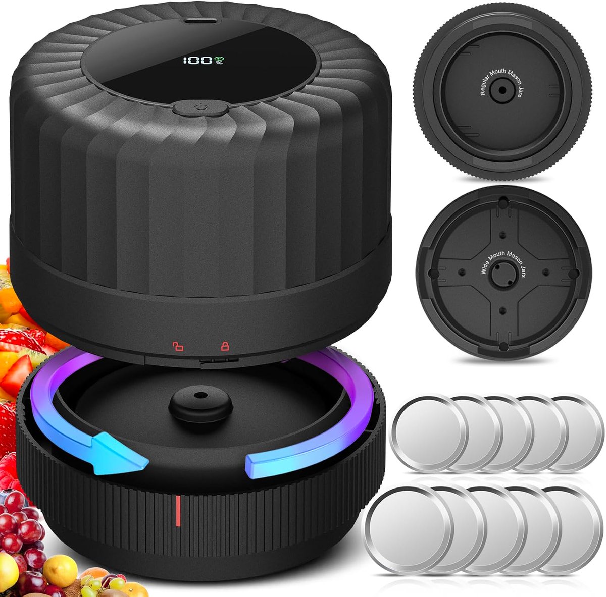 Buyereviews's tweet photo. Stay organized with the 2025 Latest Electric Mason Jar Vacuum Sealer Kit, now at a 35% discount. Keep your food fresh and make canning a breeze!

• Retail Price: $28.99
• Discounted Price: $18.84
• Promo Code: CEE2SHLM
• View on Amazon: https://t.co/fA6cqDVAM1

Follow us for daily savings: 
https://t.co/pvgR8do4aP

#ad #deal