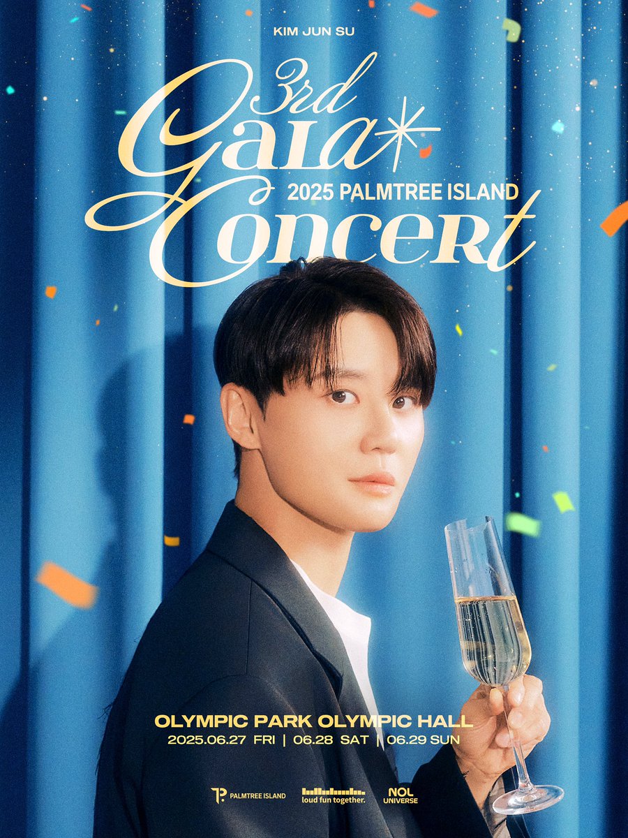 2025 PALMTREE ISLAND 
3rd GALA CONCERT 🎼

SOLO POSTER
RELEASE !

뮤지컬 배우 | #김준수

➫ 2025.06.27 (FRI) - 2025.06.29 (SUN)
@ OLYMPIC PARK OLYMPIC HALL

#KIMJUNSU #MUSICAL 
#PALMTREEISLAND