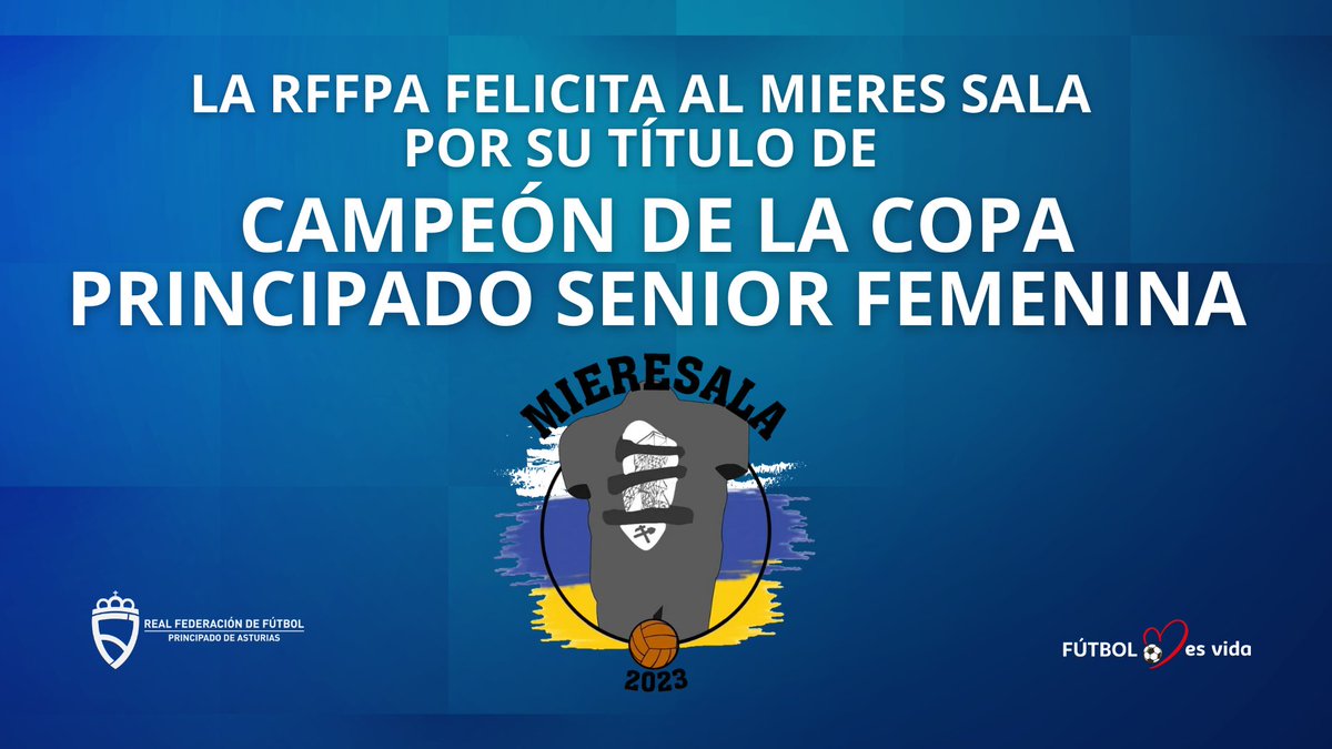 asturfutbol's tweet photo. Desde la @asturfutbol queremos felicitar al Mieres Sala por su triunfo en la Copa Principado Senior Femenino https://t.co/psnTkT9MYI